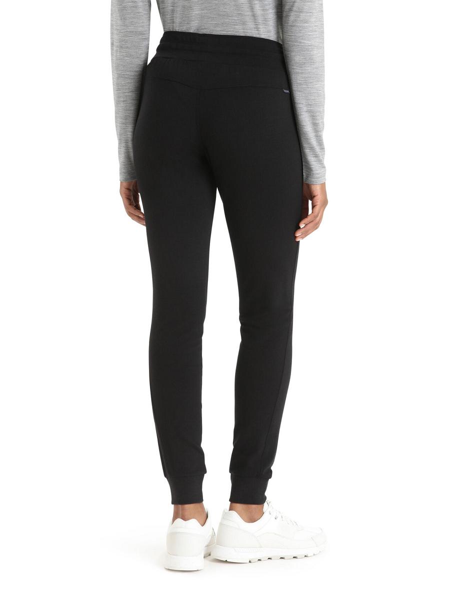 Black Women's Icebreaker Merino Crush Pants | USA 1520RVDW